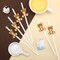100 Pcs Bear Paper Straws Little Cutie Snowflake Disposable Drinking Paper Straws for Little Cutie Baby Shower Decorations Supplies Birthday Party Decorations, 0.24 x 7.76 Inch(Bear)